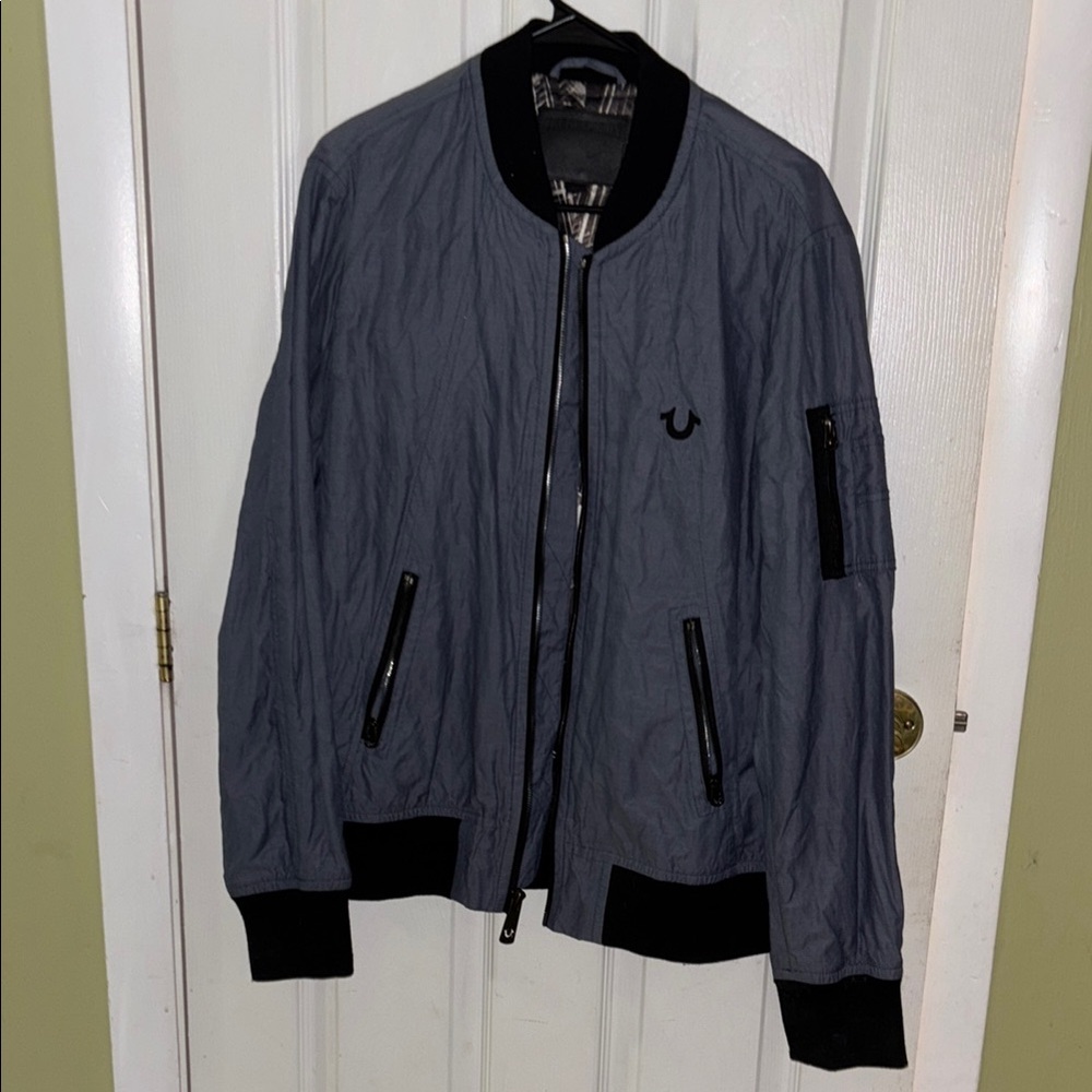 Men's Gray Bomber Jacket